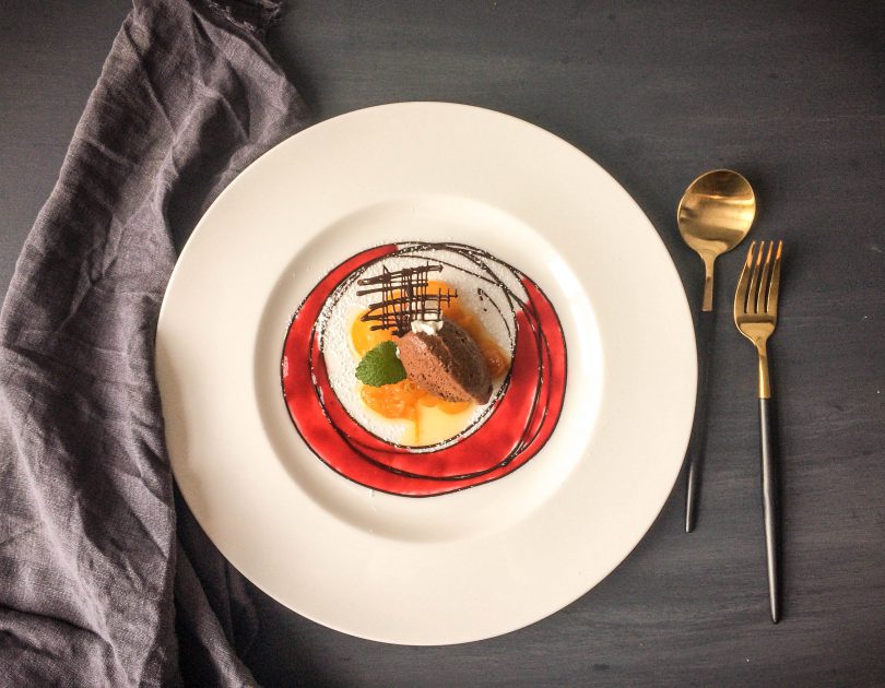 Mousse au chocolat mit Kaffee und Kardamom