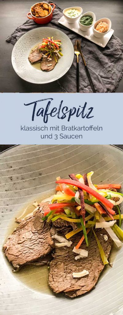 Tafelspitz ganz klassisch mit Beilagen - Frau Werft